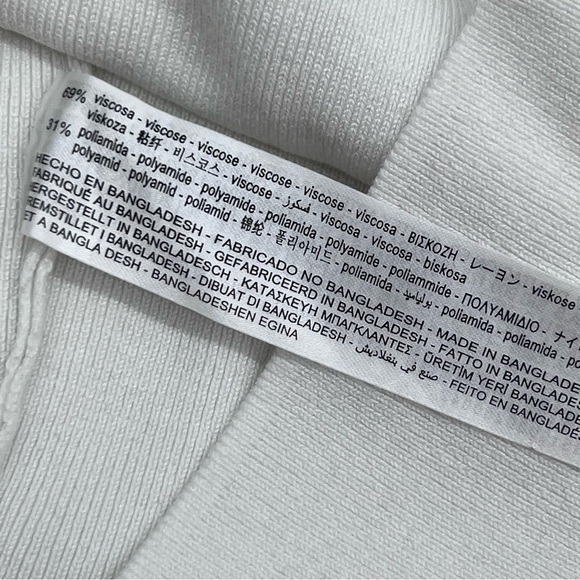 Zara Cream Ribbed Knit Top - Picture 6 of 6